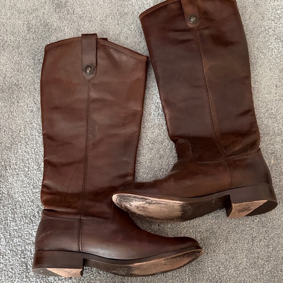 Frye Shoes - Frye Dark Brown Leather Boots